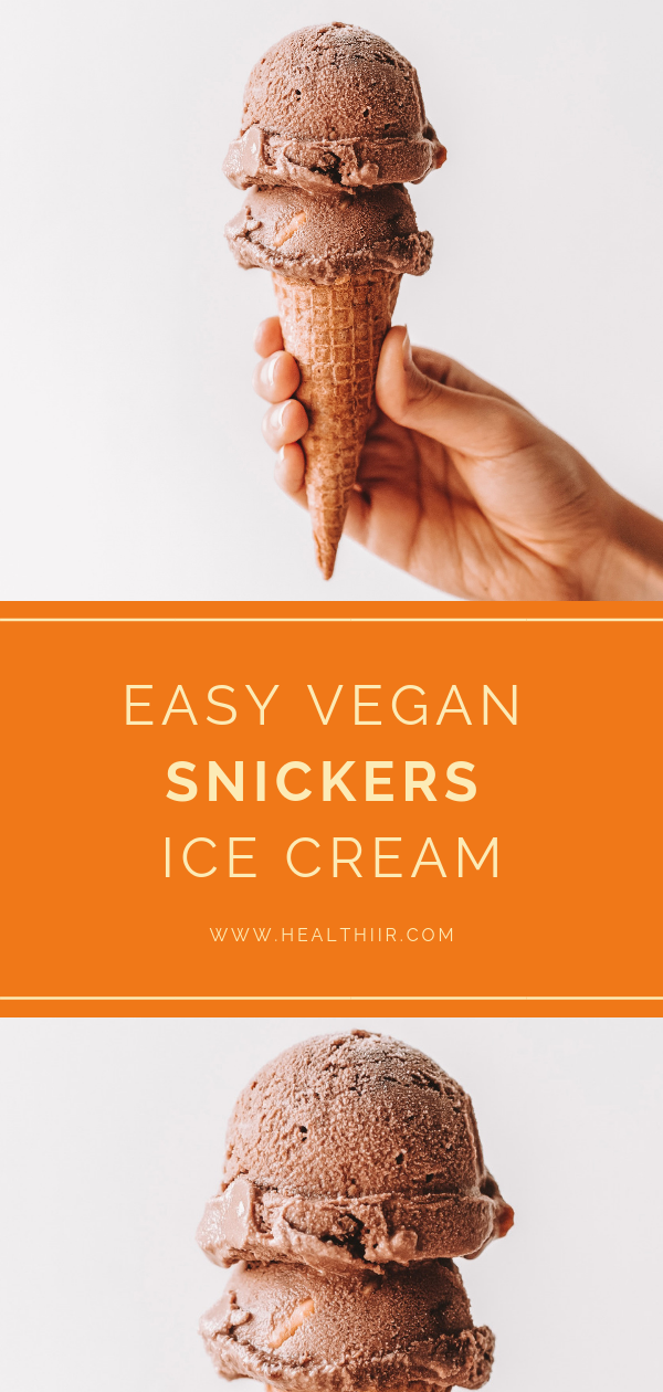 Vegan Snickers Ice Cream